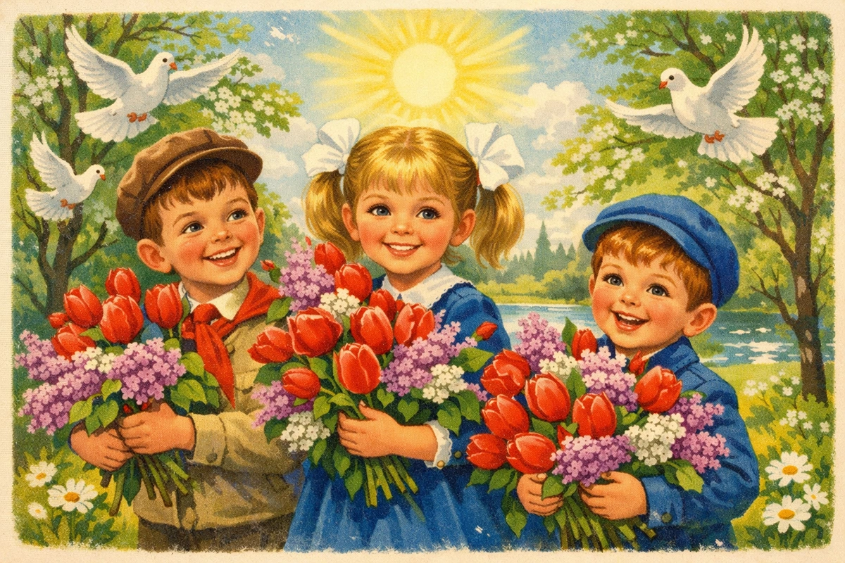 Открытки с 1 Мая: 20 вариантов для поздравления родных и знакомых