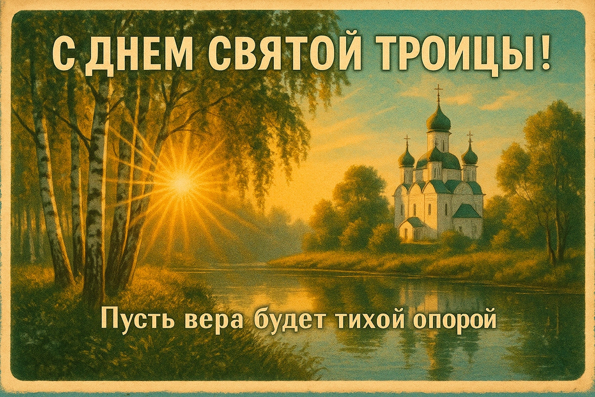 Открытки с Троицей. 30 красивых, старинных открыток со Святой Троицей