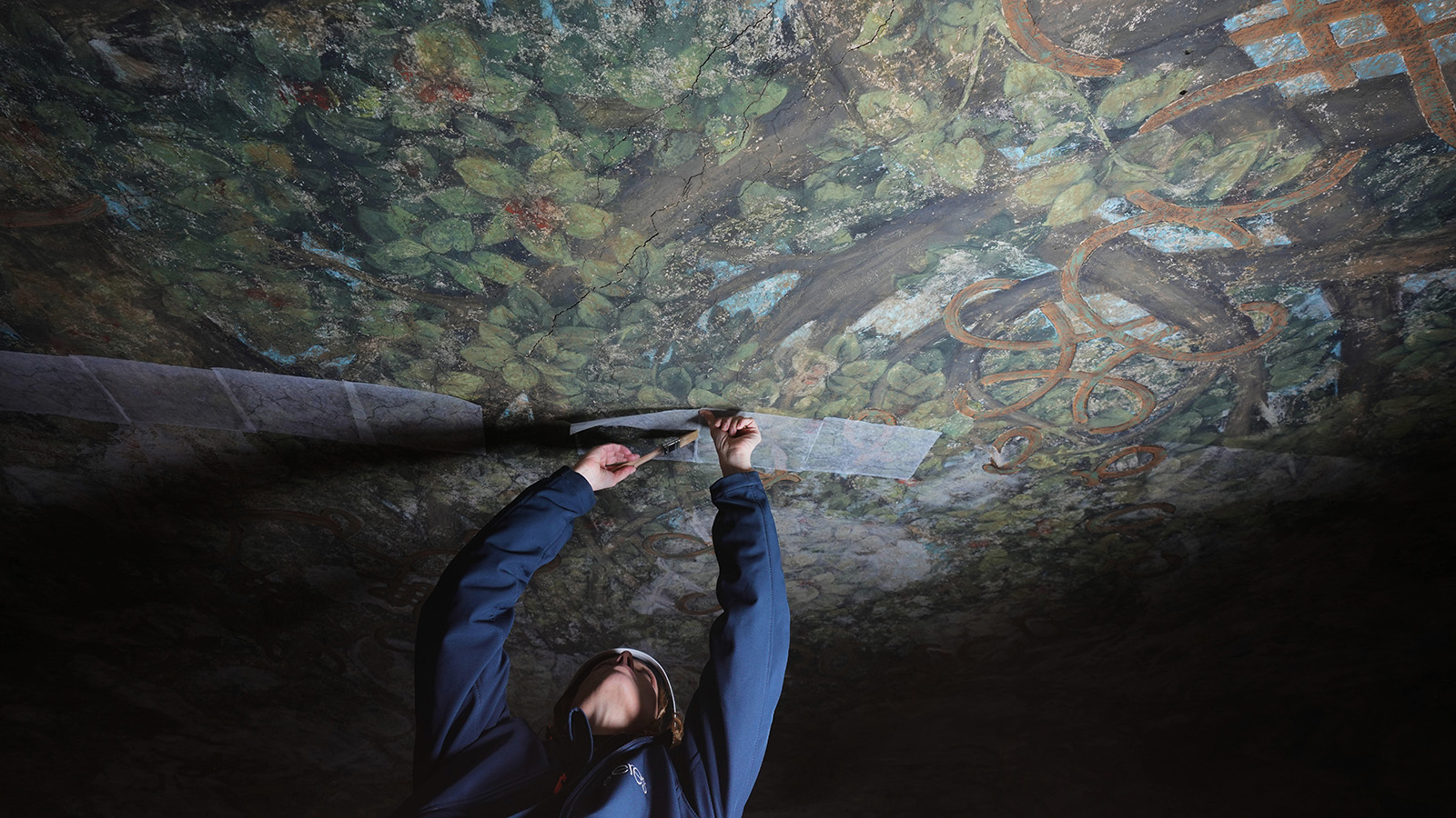 Реставрация фресок Леонардо да Винчи в замке Сфорца