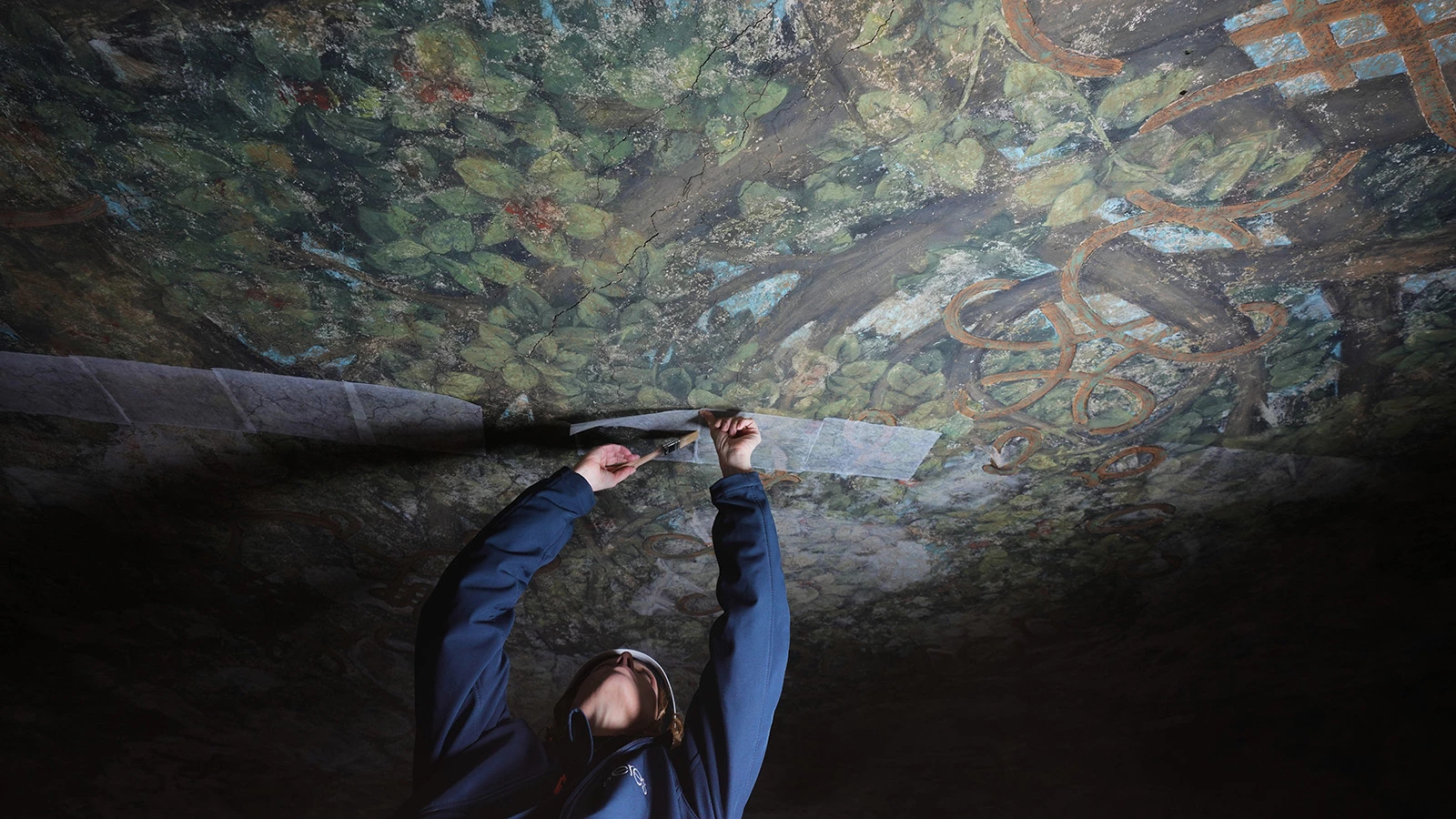 Реставрация фресок Леонардо да Винчи в замке Сфорца