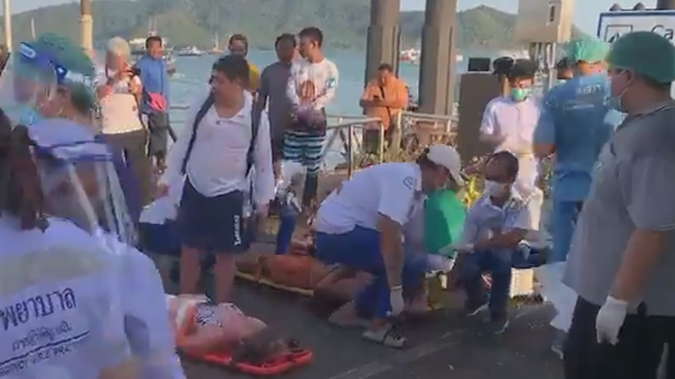 В Таиланде 21 россиянин пострадал при столкновении катера с вышкой