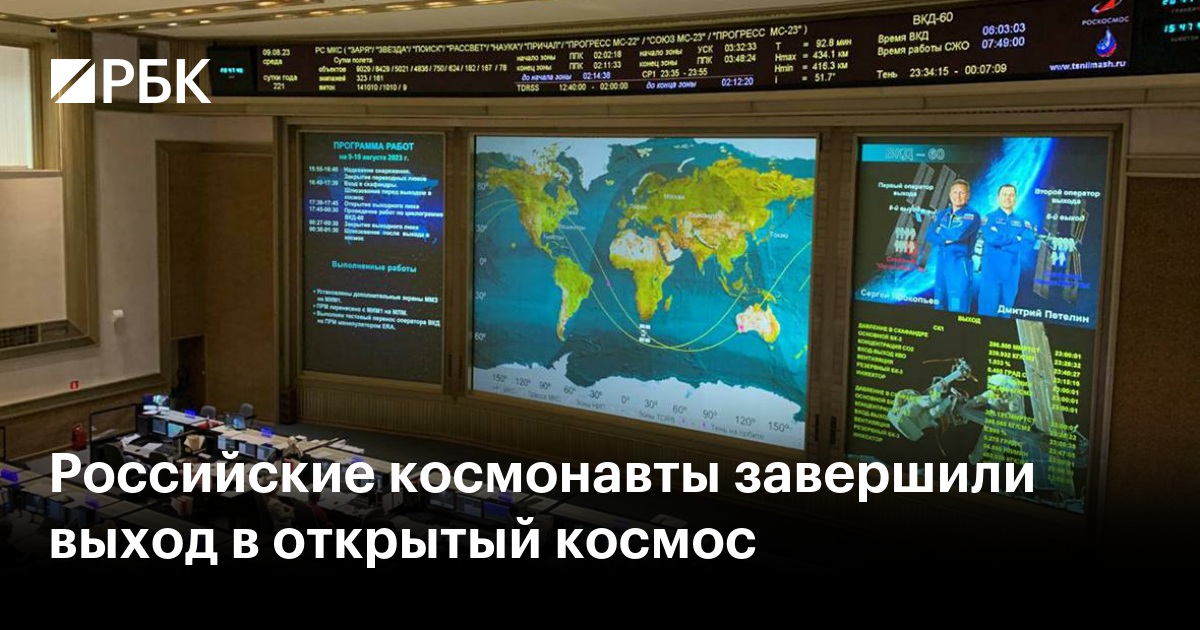 Российские космонавты завершили выход в открытый космос — РБК