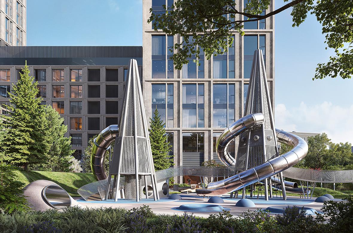 Детская площадка элитного комплекса «Монблан»