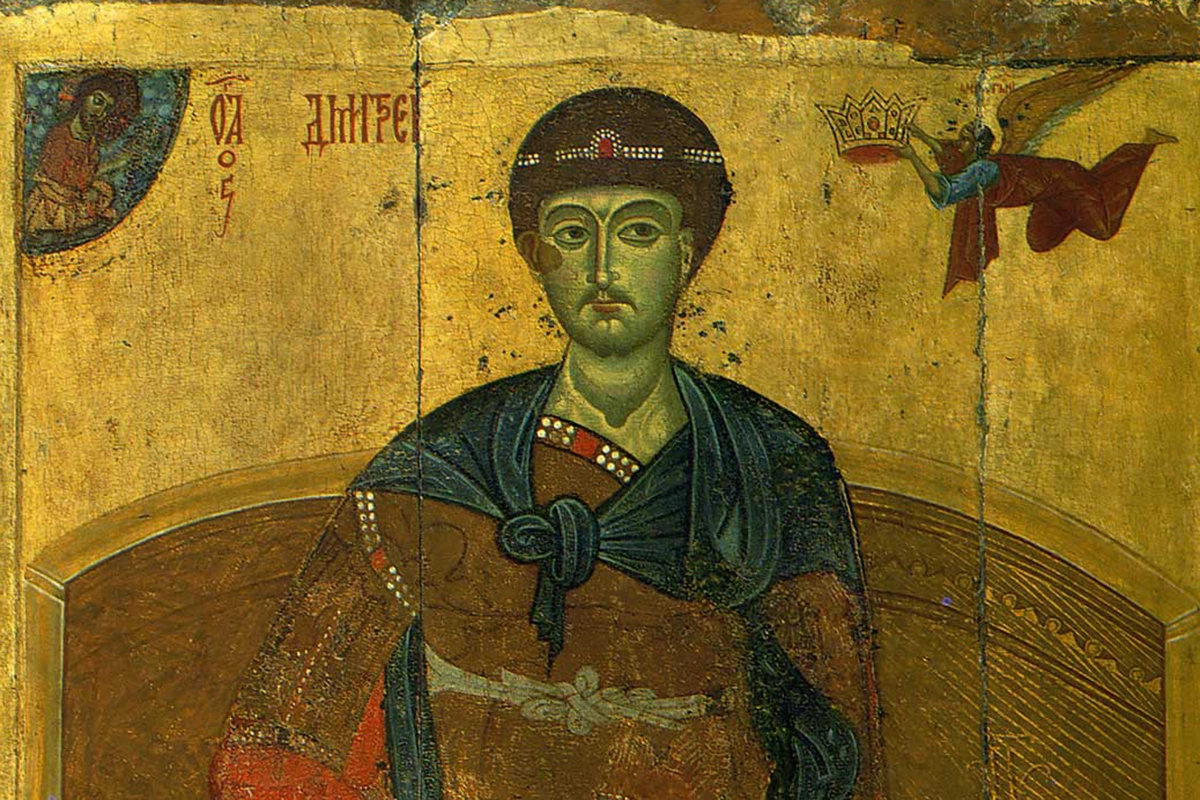 Икона с изображением Димитрия Солунского