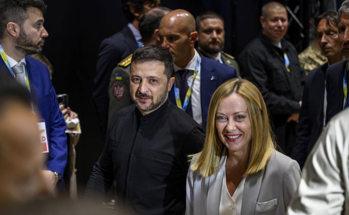 Владимир Зеленский&nbsp;и&nbsp;Джорджия Мелони