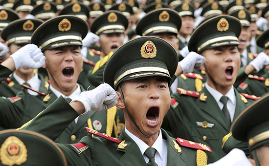 Пекин. Репетиция военного парада в честь&nbsp;70-летия&nbsp;окончания Второй мировой войны