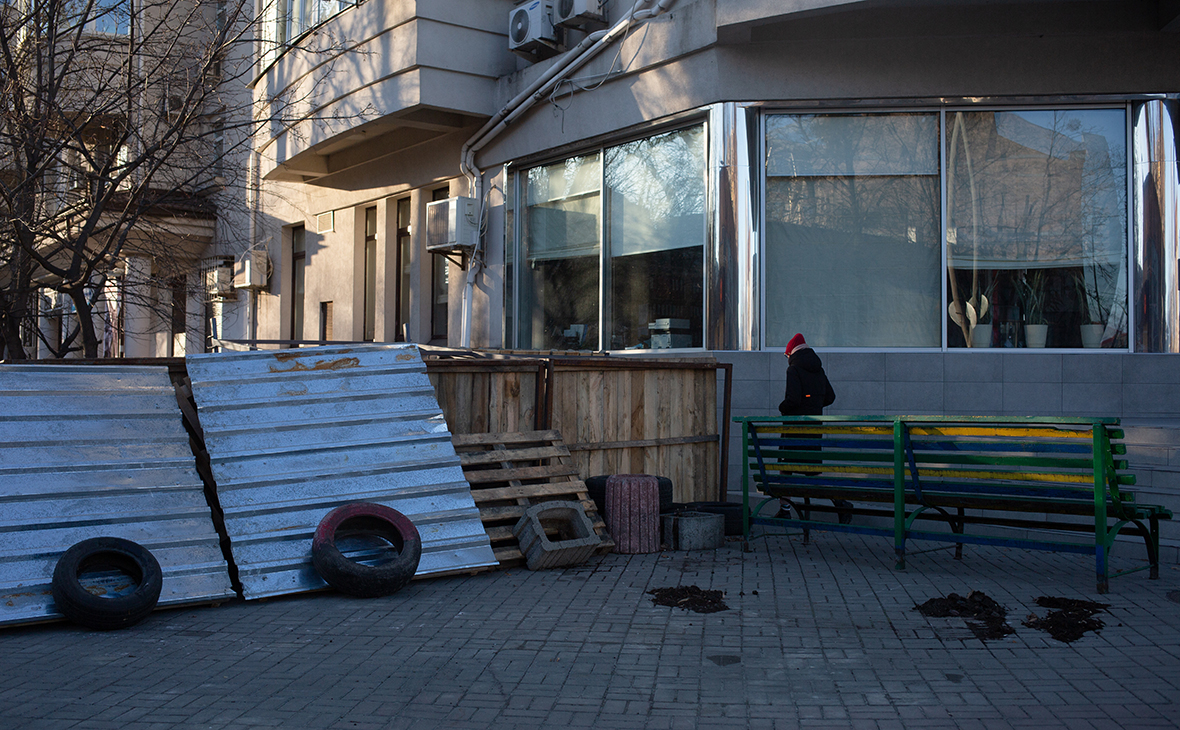 Баррикады на улицах Киева
