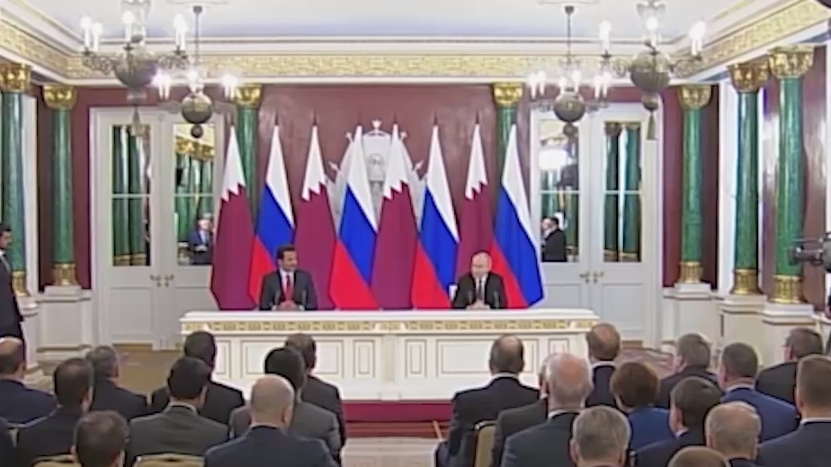 Путин по-арабски поблагодарил эмира Катара за содержательный визит