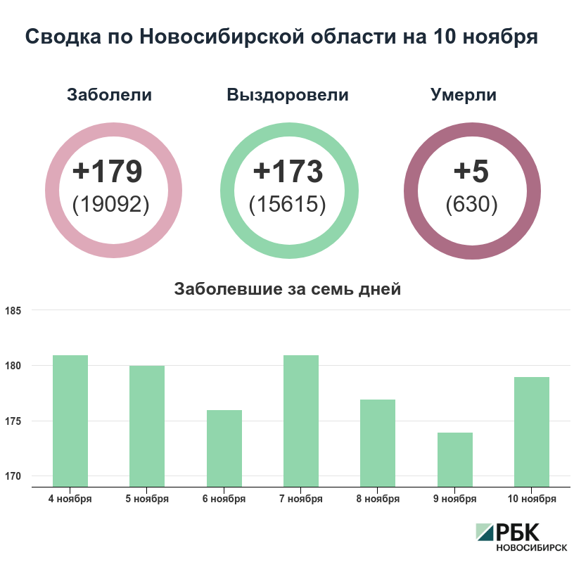Коронавирус в Новосибирске: сводка на 10 ноября