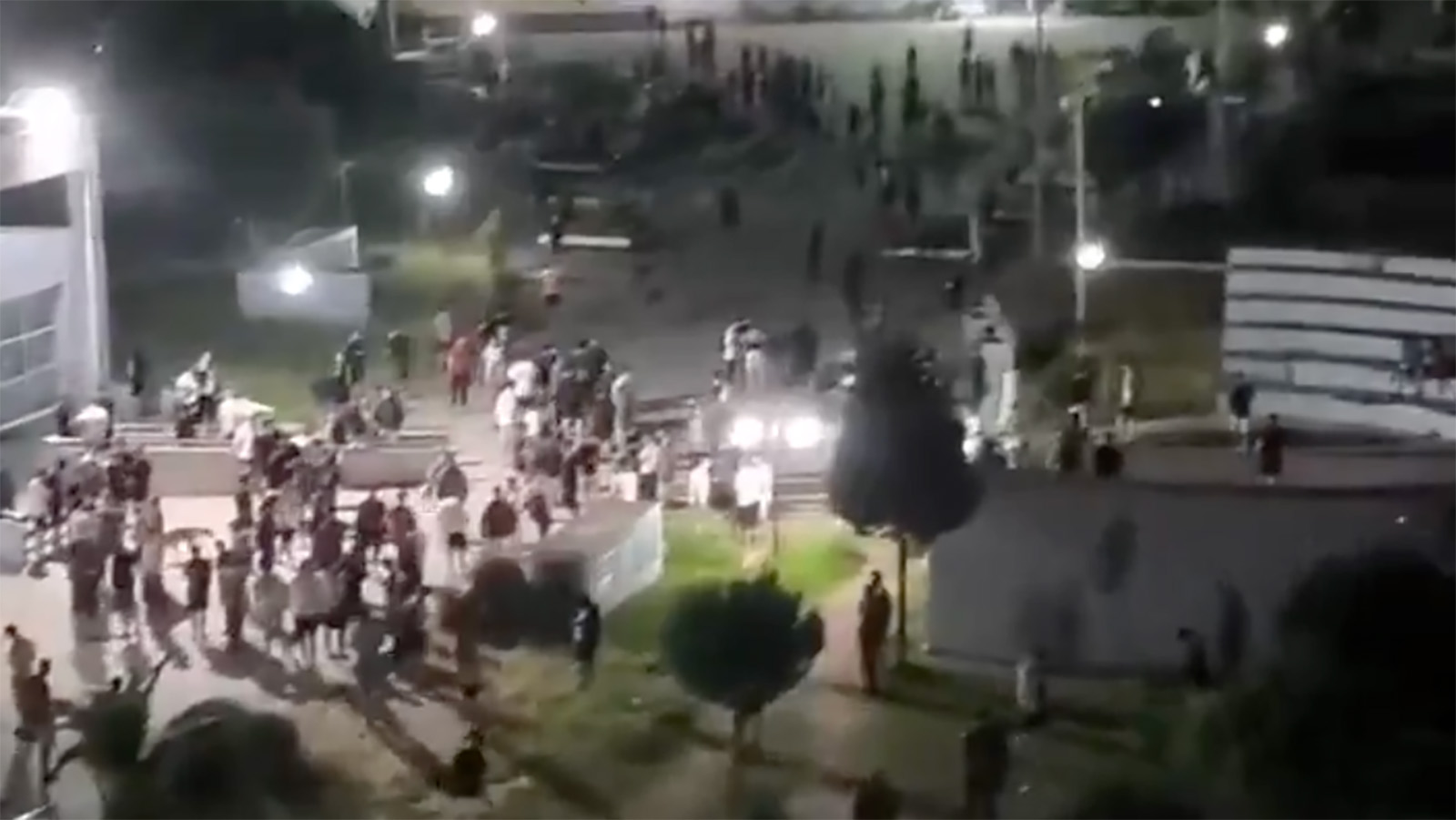 Эвакуация людей во время землетрясения в Мармарисе