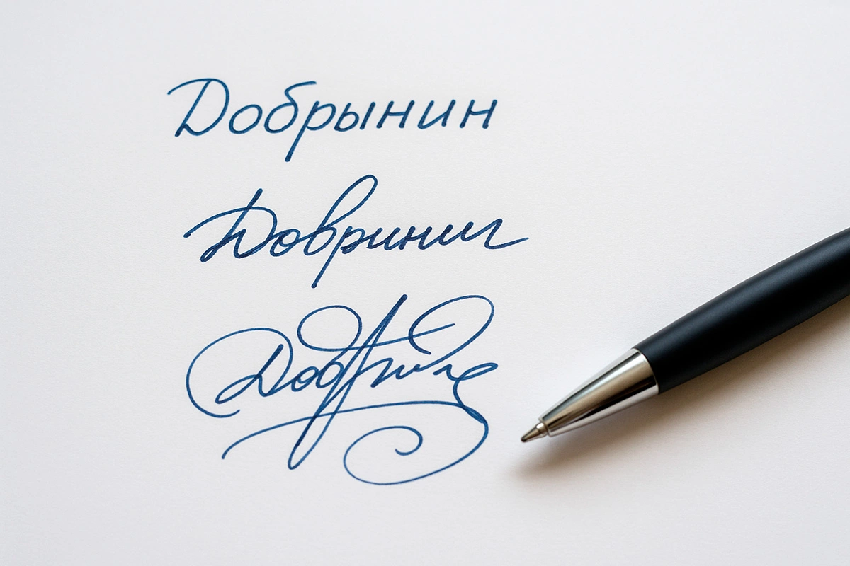 Ничто не запрещает человеку менять подпись в течение жизни