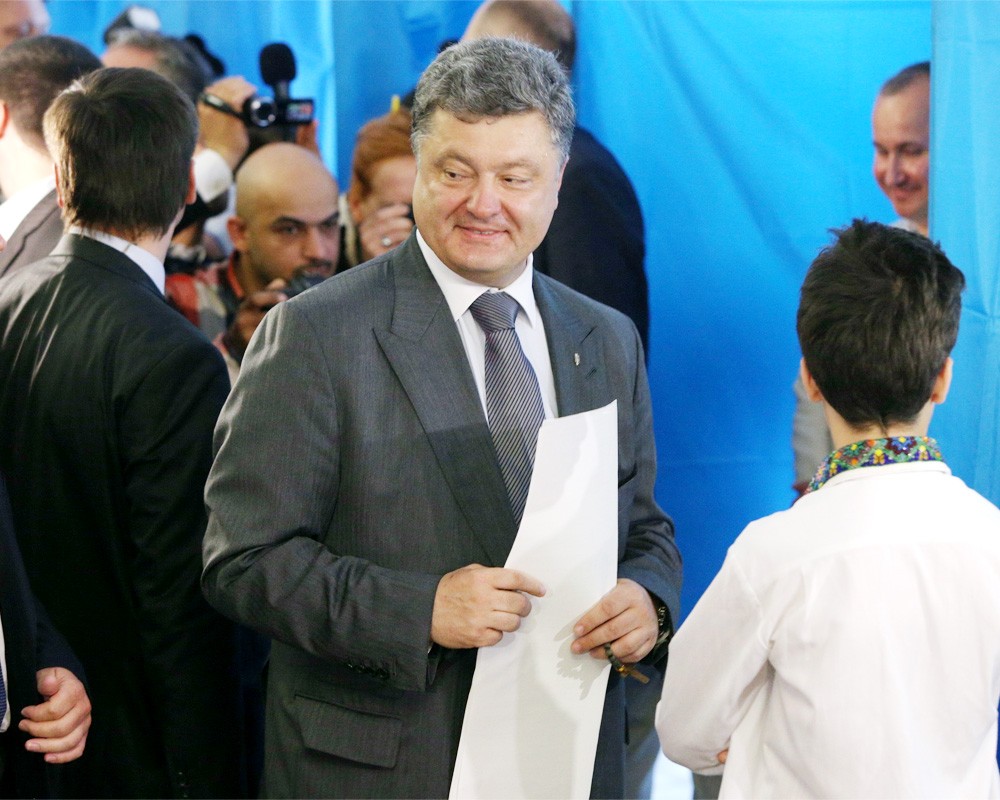Кандидат в президенты Украины Петр Порошенко 