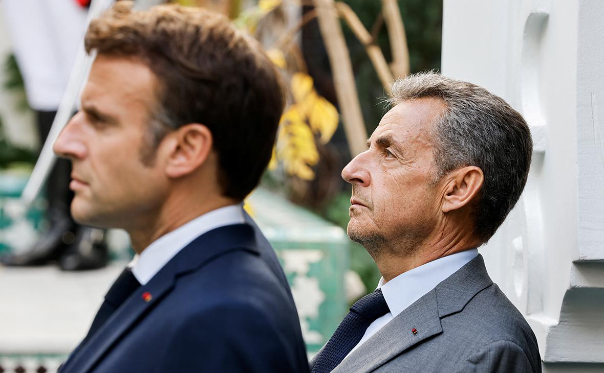 Эммануэль Макрон и Николя Саркози