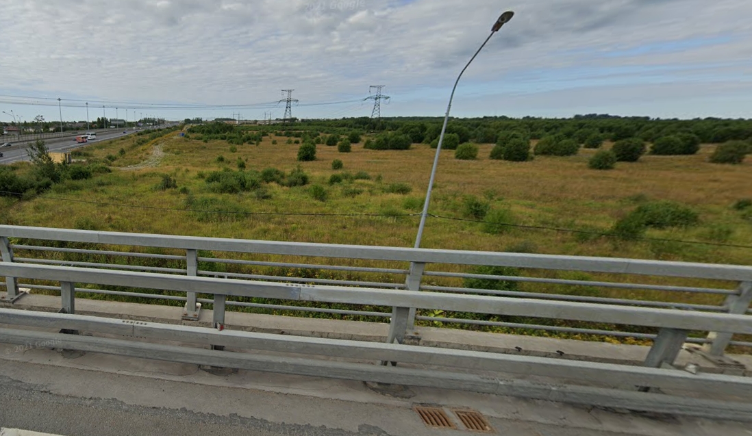 Вид на участки на Рехколовском шоссе под Петербургом