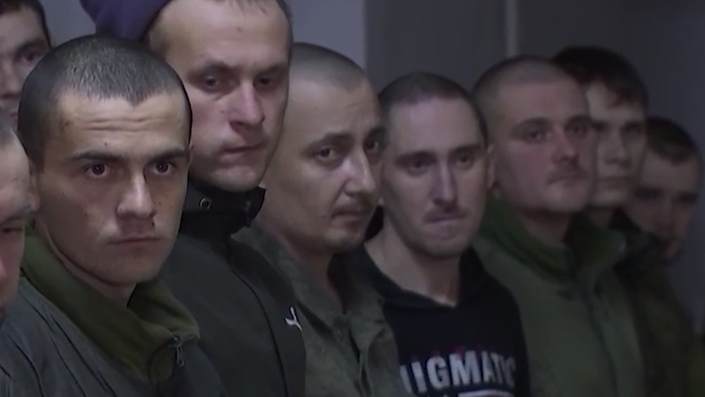 Освобожденные из украинского плена российские военные. Видео