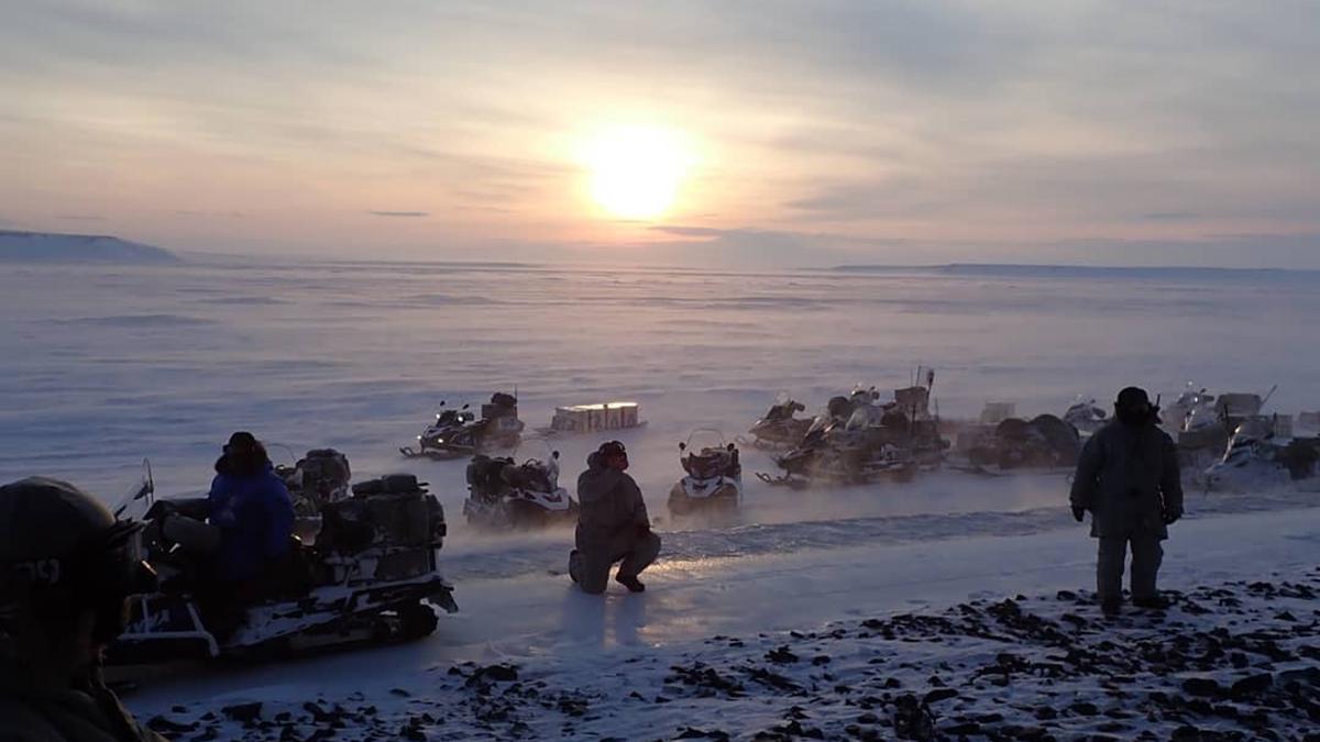 Мыс Челюскин расположен на севере полуострова Таймыр