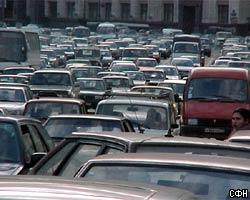 В Москве ограничено движение автотранспорта 
