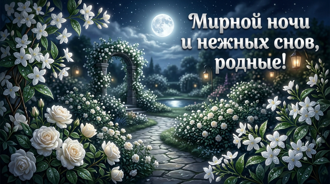 Открытки «Спокойной ночи!» для родных и любимых: 25 уютных картинок