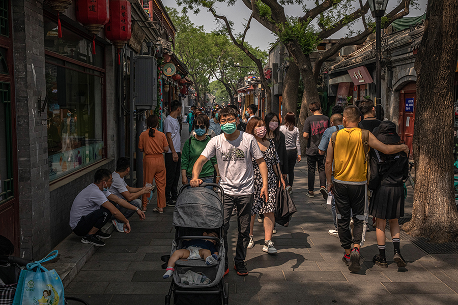 Одна из улиц&nbsp;Пекина&nbsp;после ослабления ограничительных мер из-за пандемии коронавируса&nbsp;SARS-CoV-2&nbsp;
&nbsp;
