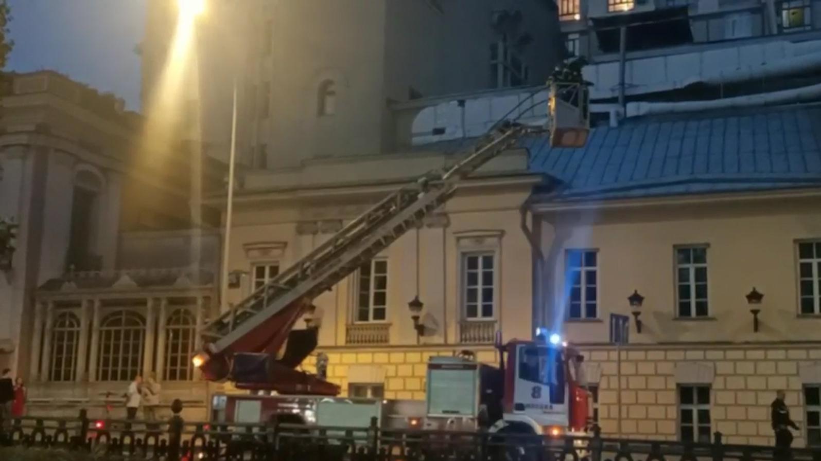 В Москве загорелось здание с ресторанами «Кафе Пушкинъ» и «Турандот»