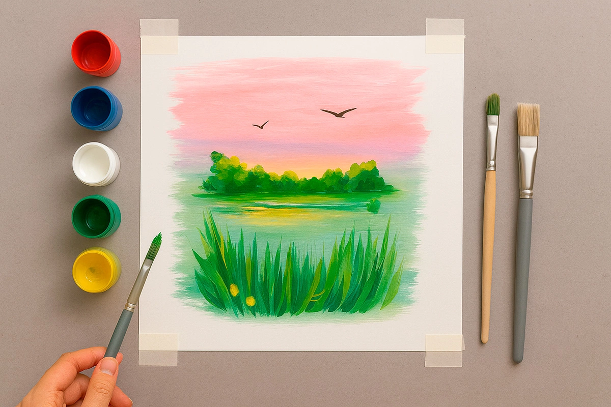 Рисунок в технике правополушарного рисования