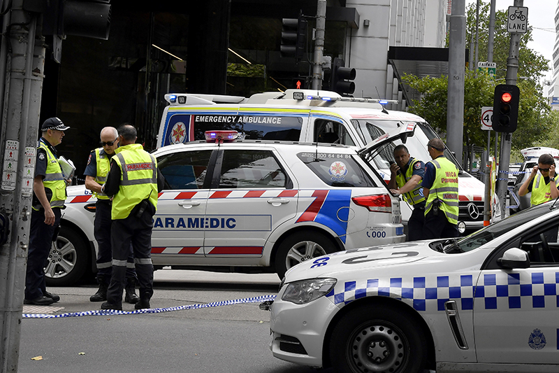 Полиция на месте происшествия в&nbsp;Мельбурне


