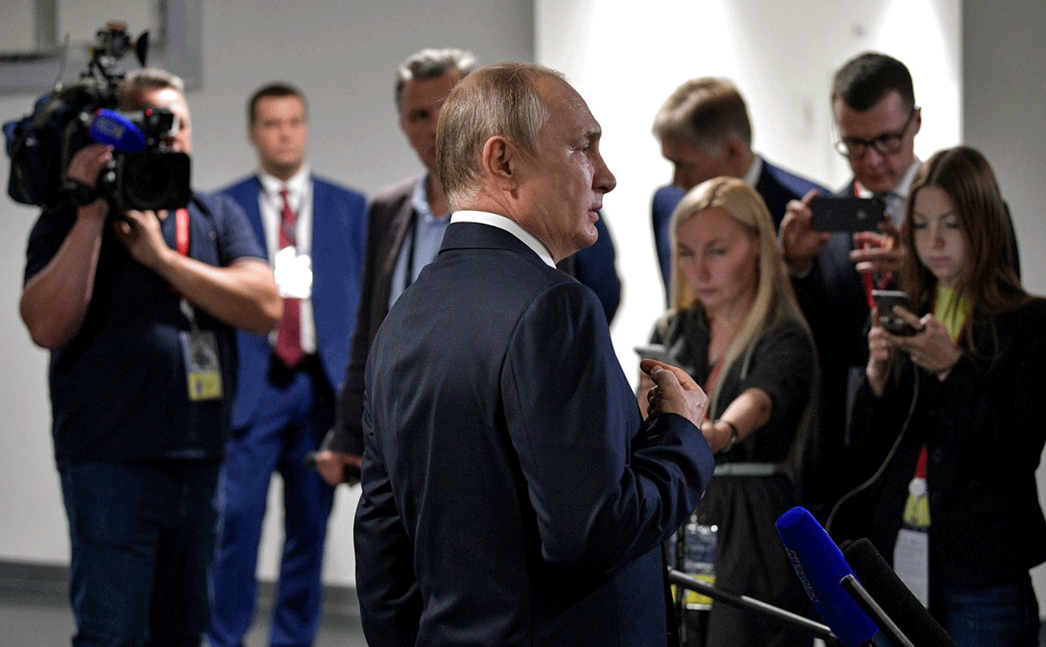 Владимир Путин и журналисты