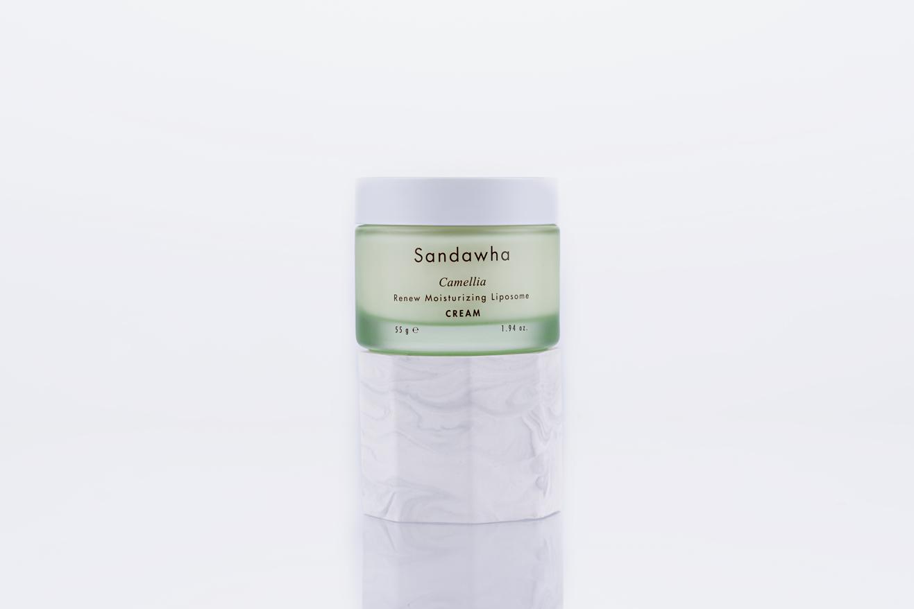 Увлажняющий крем с липосомами на основе экстракта камелии японской Renew Moisturizing Liposome Cream, Sandawha