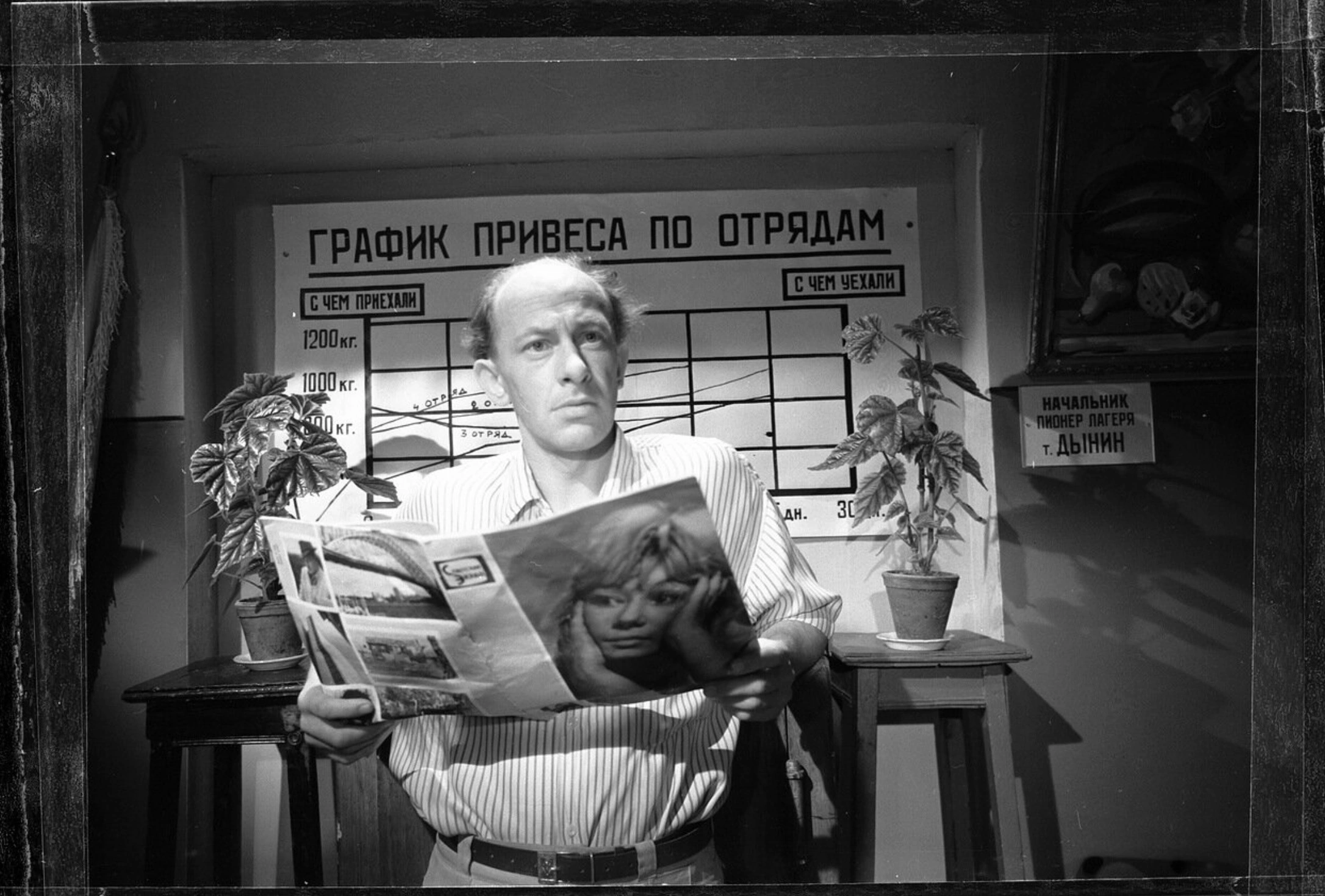 Евгений Евстигнеев в комедии «Добро пожаловать, или Посторонним вход воспрещен» (1964)