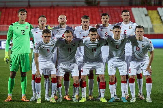 Футболисты сборной Белоруссии