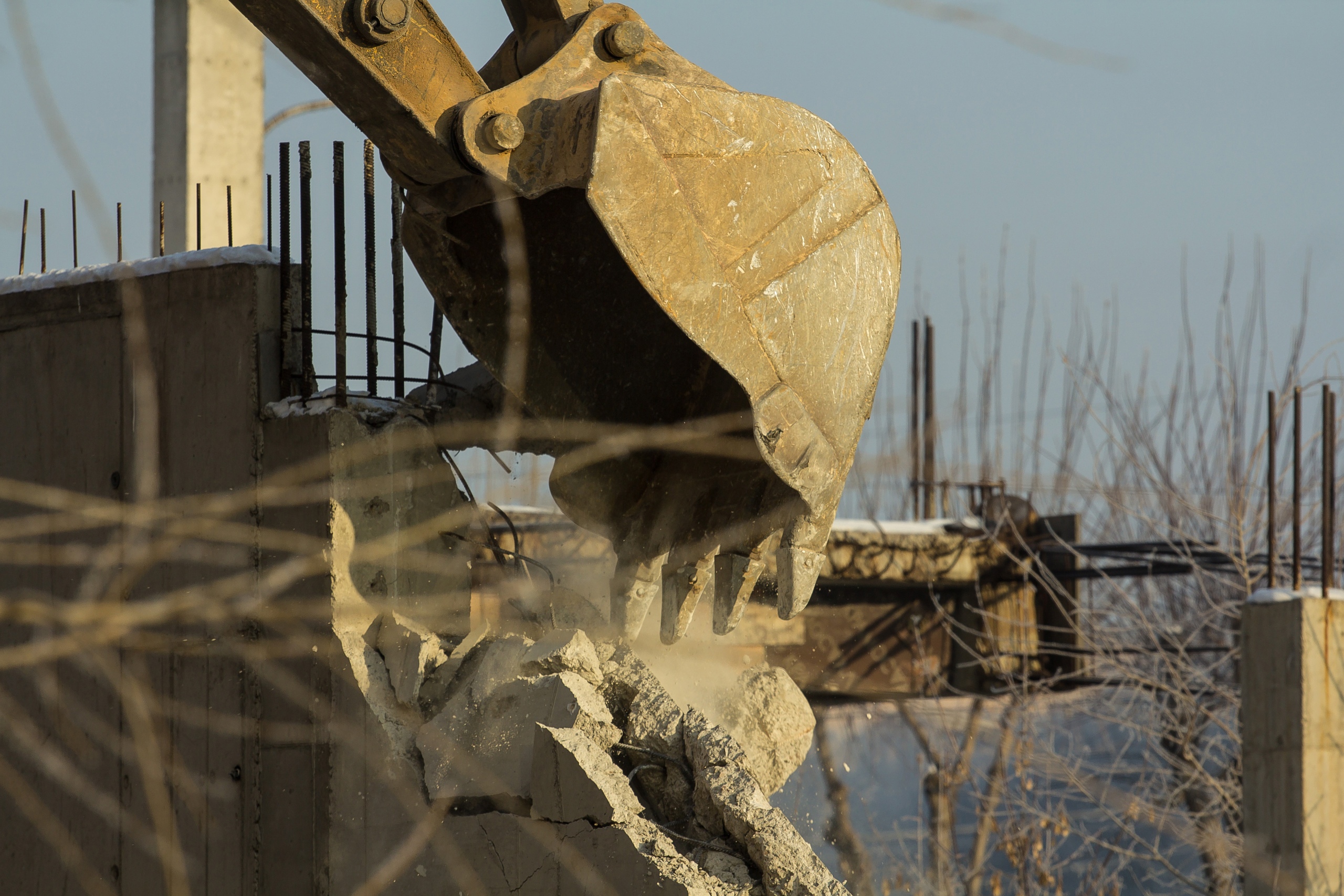 В Тюмени&nbsp;монолитные бетонные перекрытия самостроя рухнули на реставрируемый памятник архитектуры