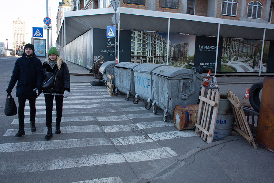 На улицах Киева