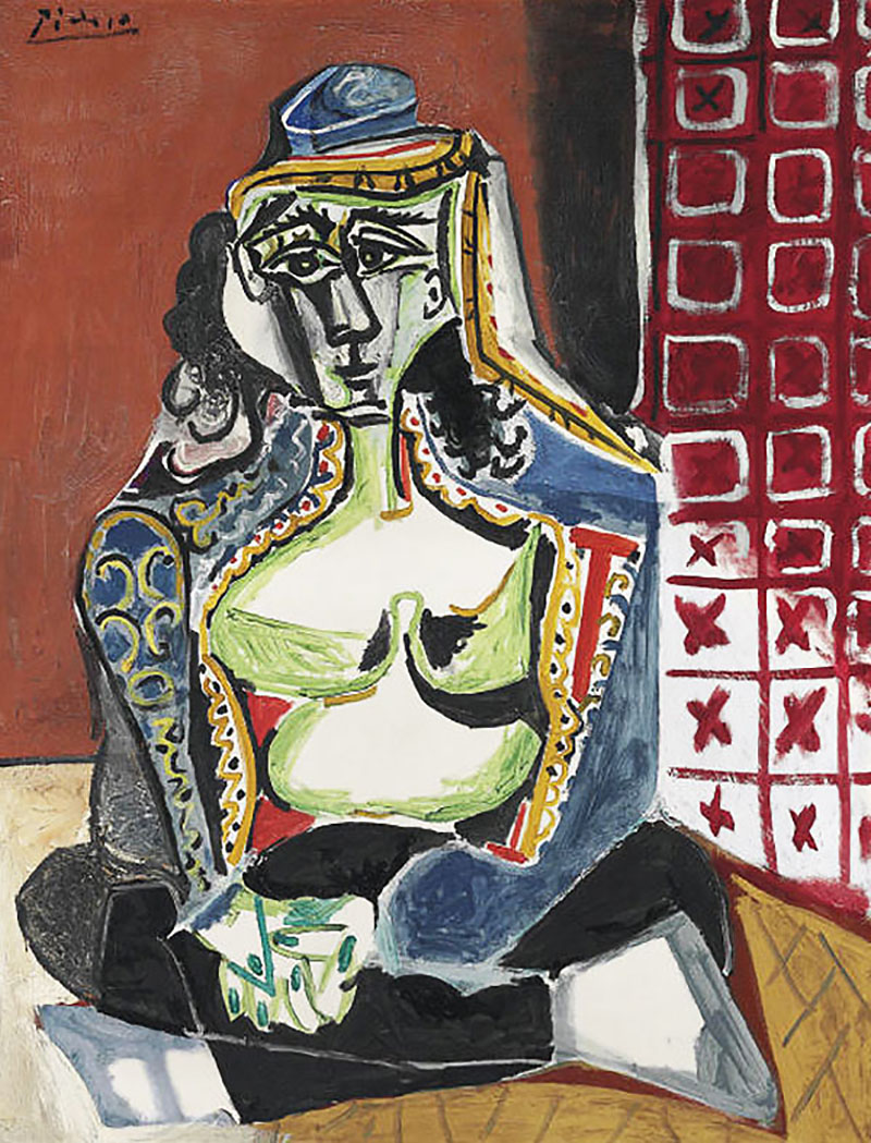 Пабло Пикассо. &laquo;Сидящая женщина в турецком костюме (Жаклин)&raquo;