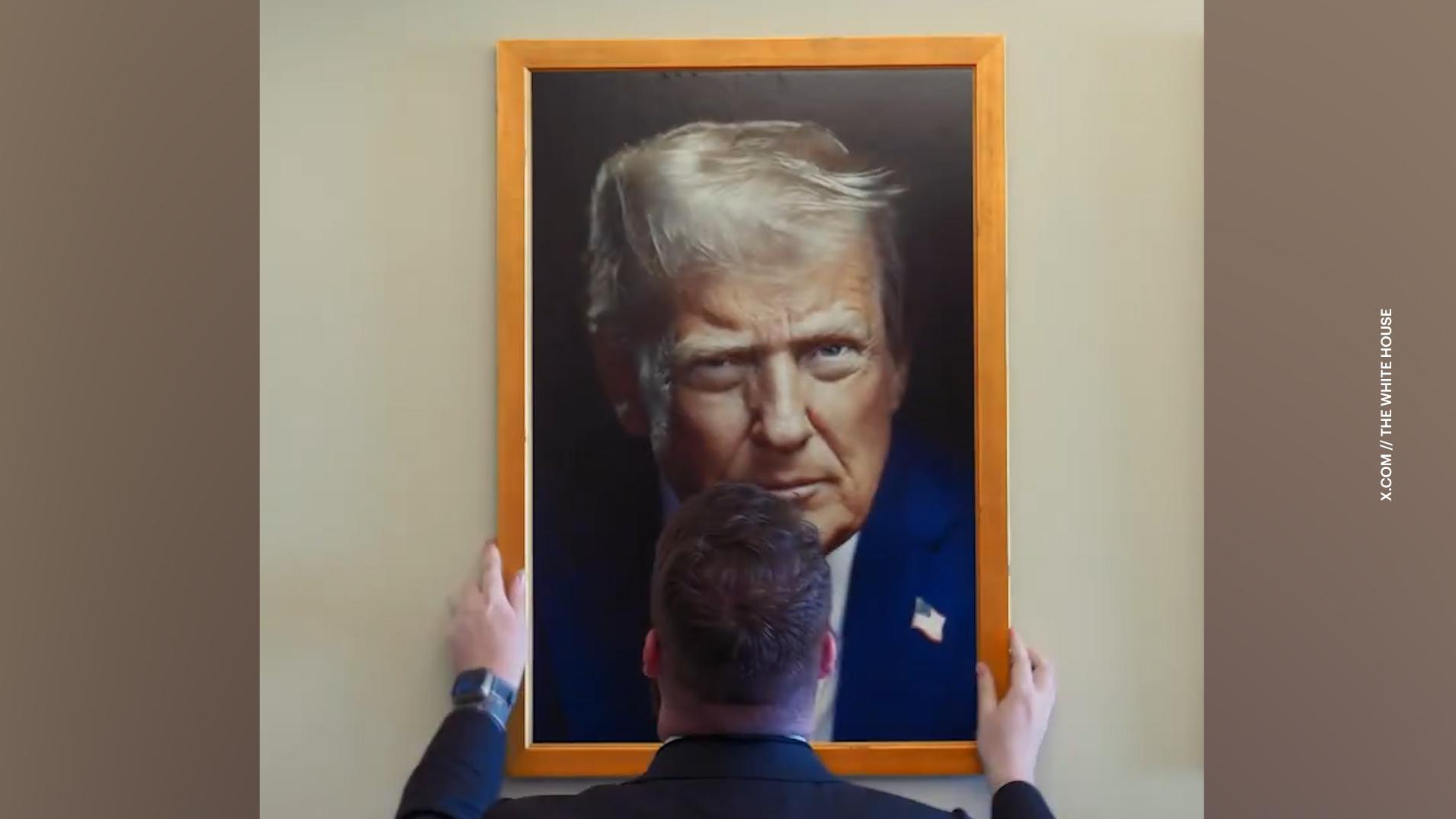 Белый дом показал новый официальный портрет Трампа