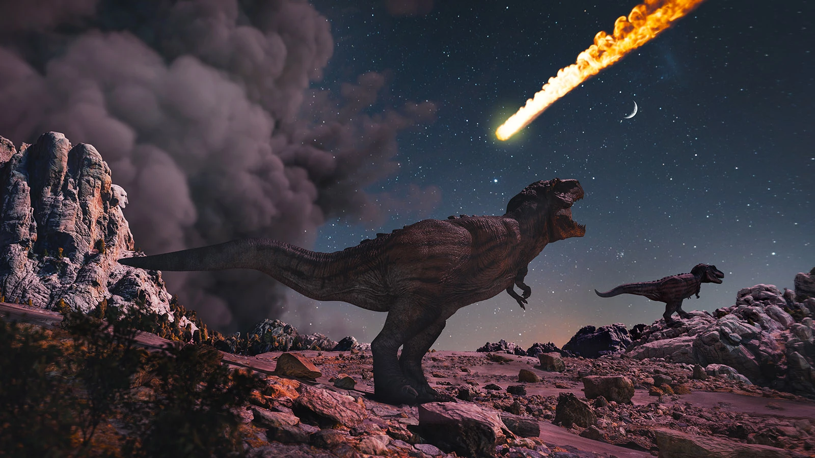 Ученые выяснили, что динозавры жили вплоть до падения астероида на Землю