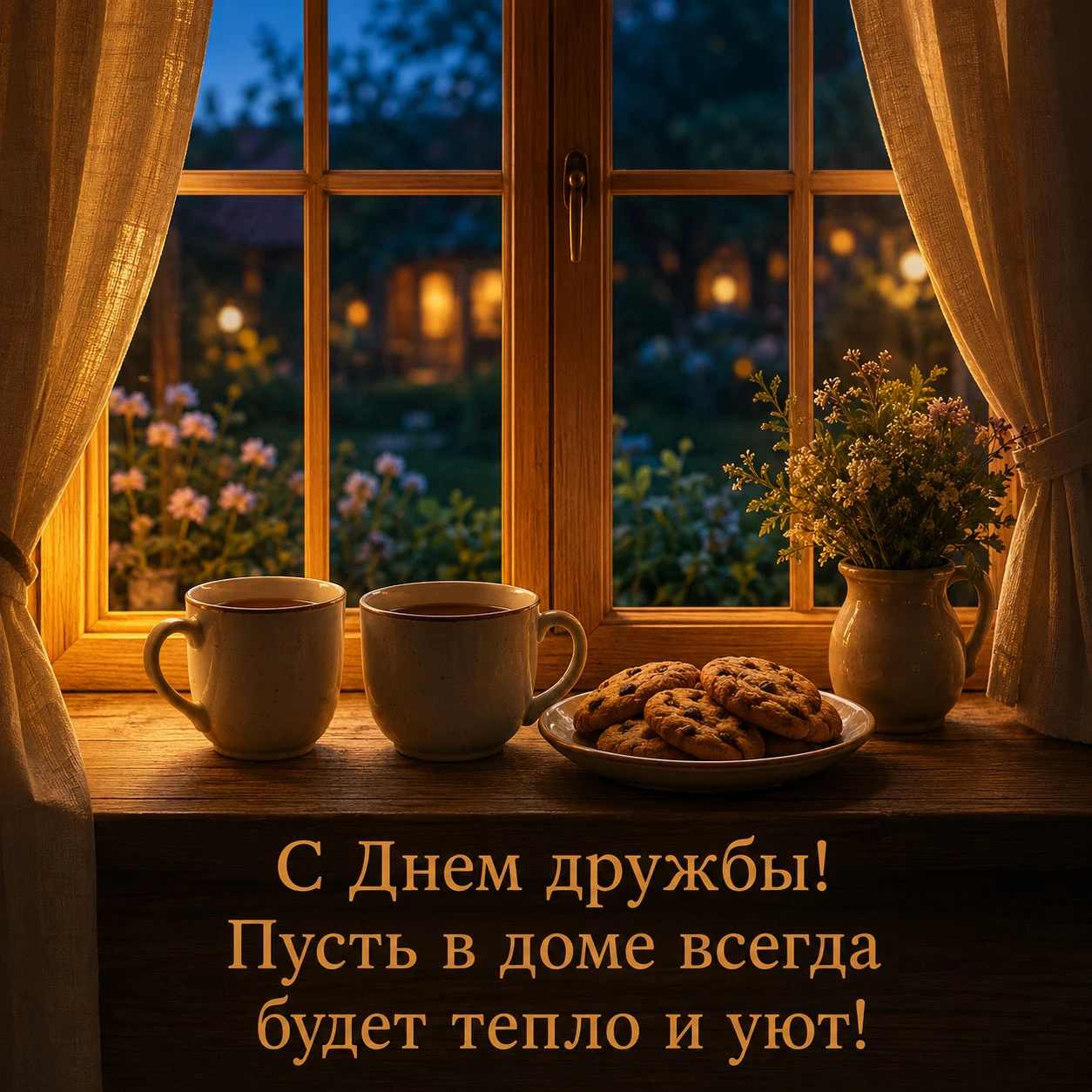 Поздравительная открытка с Днем дружбы