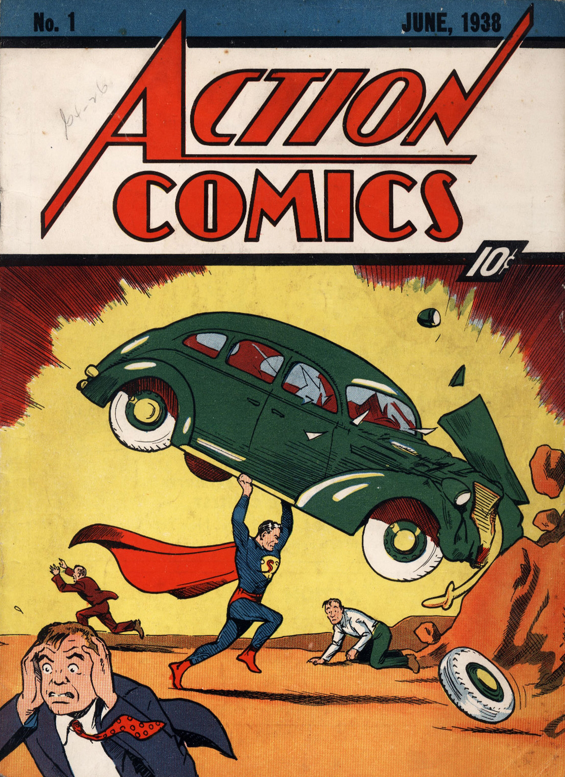 Обложка к первому изданию комикса Action Comics № 1