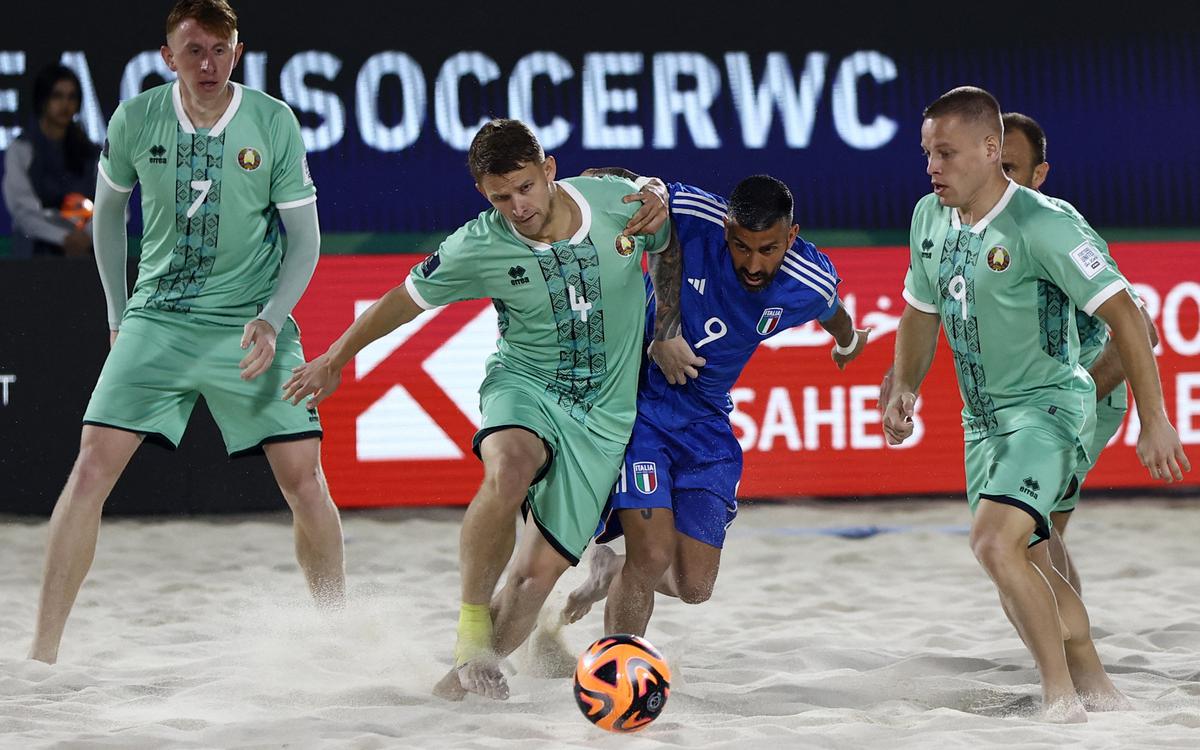 Сборная Белоруссии проиграла в полуфинале ЧМ по пляжному футболу