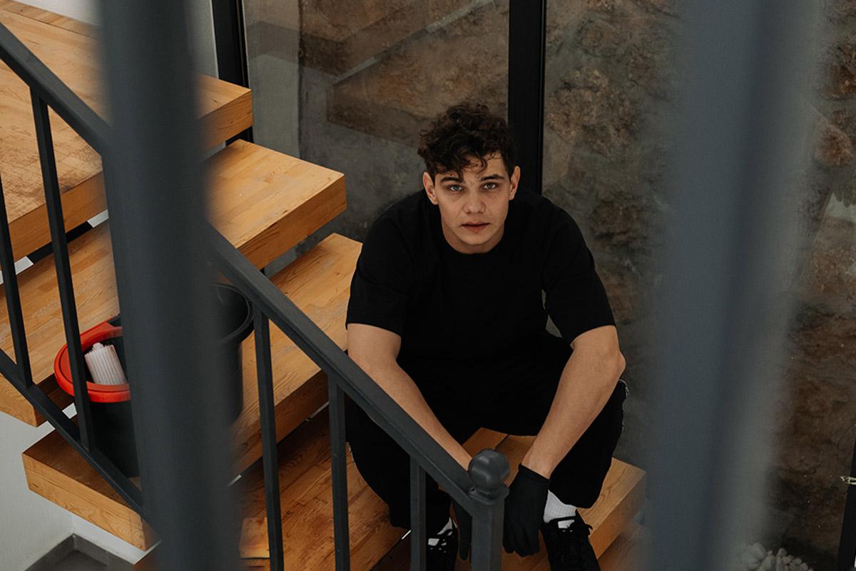 Вячеслав Копейкин на съемках триллера «Пропавший»