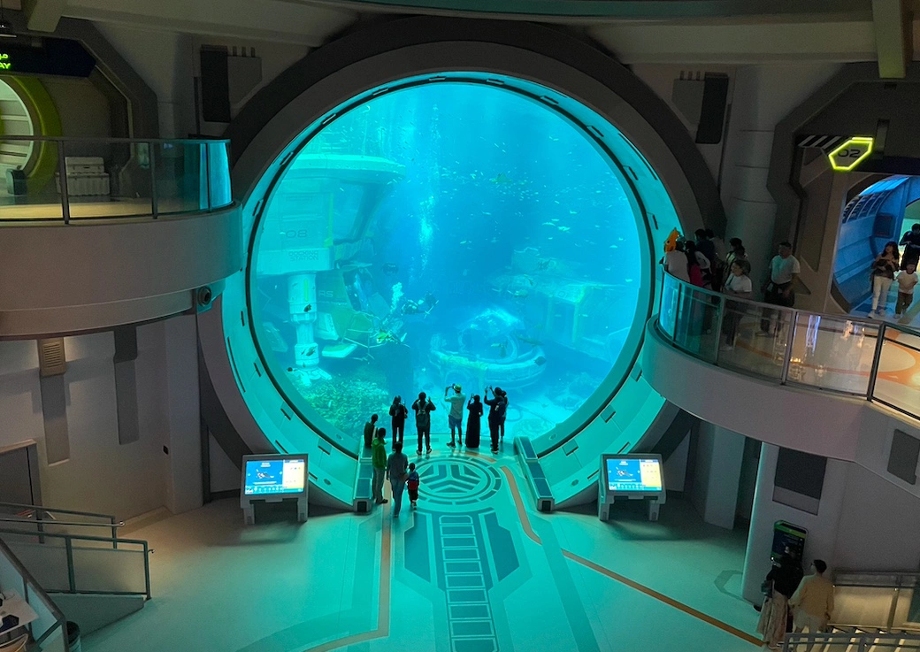 <p>На территории SeaWorld Abu Dhabi</p>