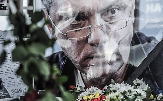Акция в память о Борисе Немцове в Новосибирске