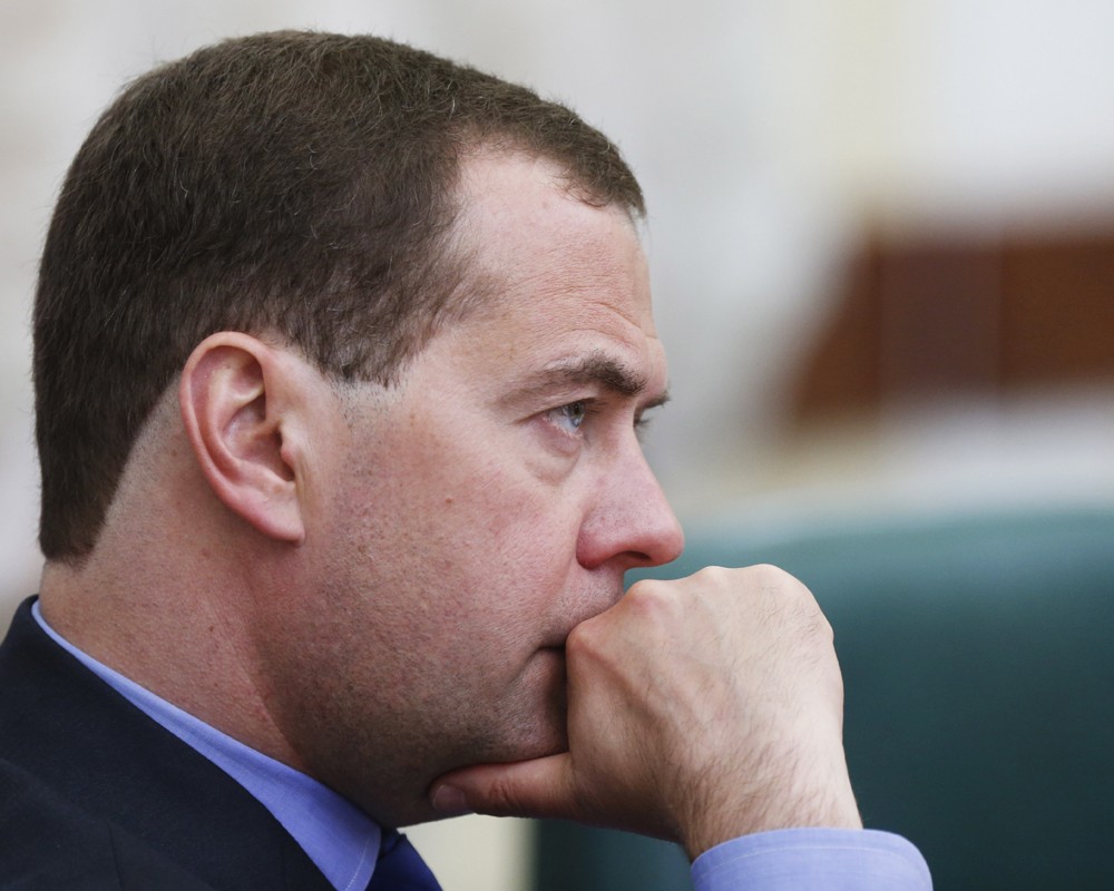 Дмитрий Медведев в профиль