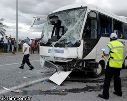 Автобус с россиянами попал в ДТП в Турции