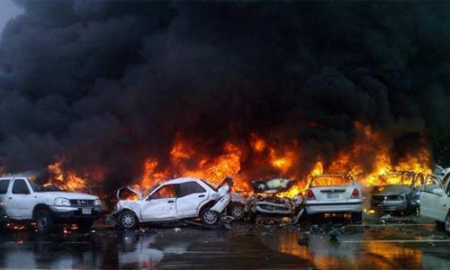 В автосервисе на Ленинградском шоссе сгорели шесть автомобилей