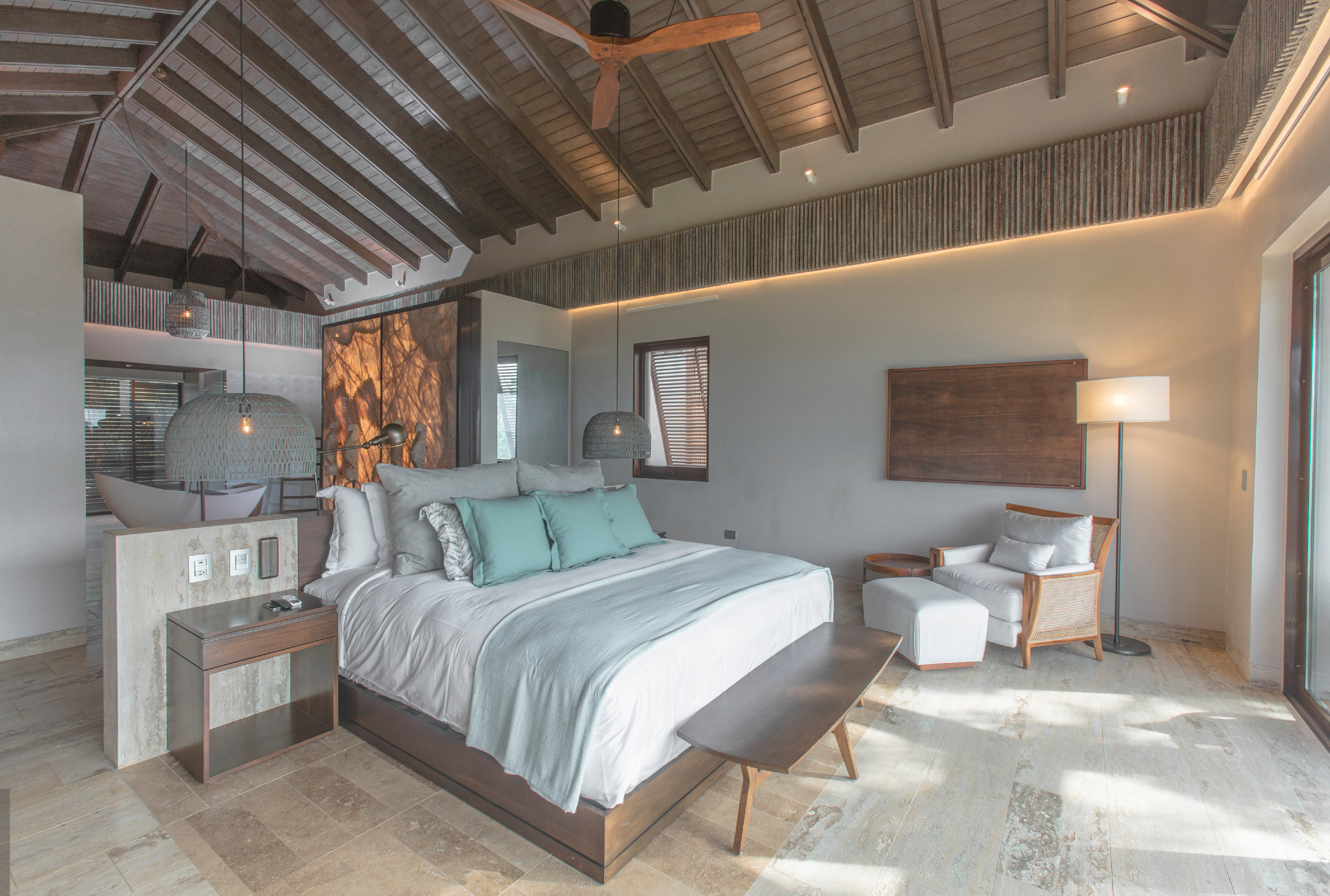 Спальня на вилле&nbsp;(ANI Private Resort Dominican Republic)