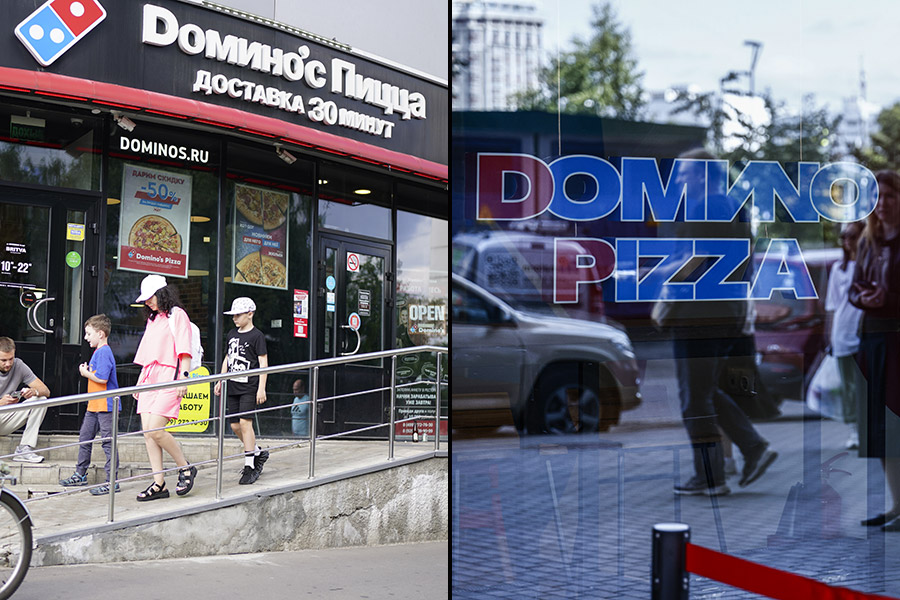 Нидерландская DP Eurasia, управляющая брендом Domino's Pizza в России, в конце 2022 года заявила о возможности продажи российского бизнеса. Компания занялась «оценкой своего присутствия в России, влияния санкций и способности продолжать обслуживать своих клиентов». В августе 2023 года она объявила о запуске процедуры банкротства, так как не смогла найти покупателей. Но в конце августа 68 франчайзинговых ресторанов выкупили Тимати и ресторатор Антон Пинский. Заведения продолжат работу под вывеской Domиno Pizza