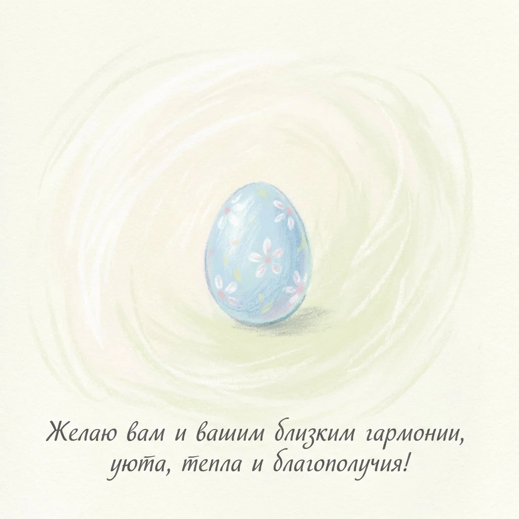 Открытки с Пасхой-2026 для родных и близких