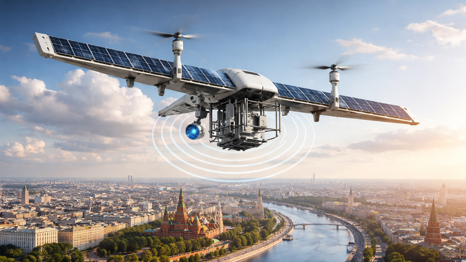 Беспилотники станут летающими сотовыми вышками. Подробности