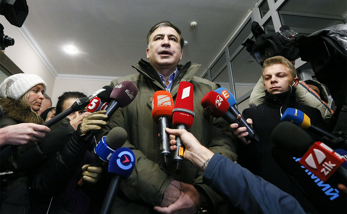 Михаил Саакашвили в здании Генпрокуратуры Украины