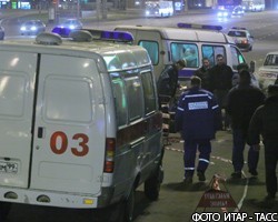 В Москве автомобиль протаранил остановку с людьми, есть жертвы